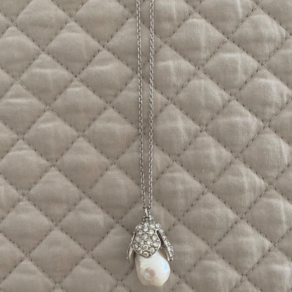 BALENCIAGA Pearl and Crystal Necklace RARE - Picture 3 of 7